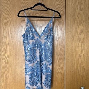 Free People Purple Sequin Mini Dress Size 0